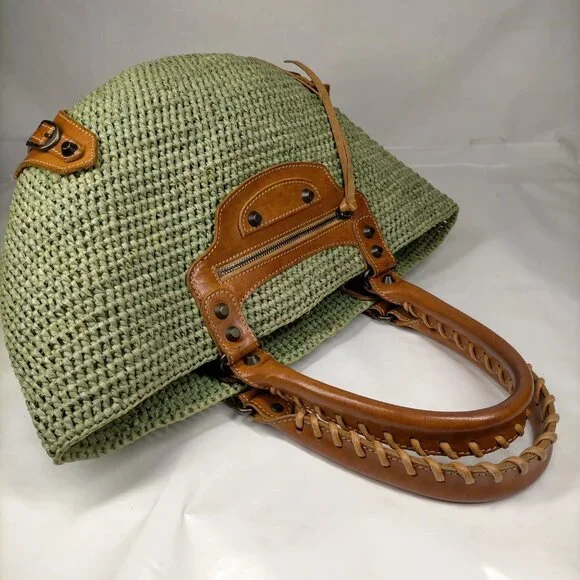 Balenciaga Green Straw Tote Bag mon127-100125 - Picture 4 of 9